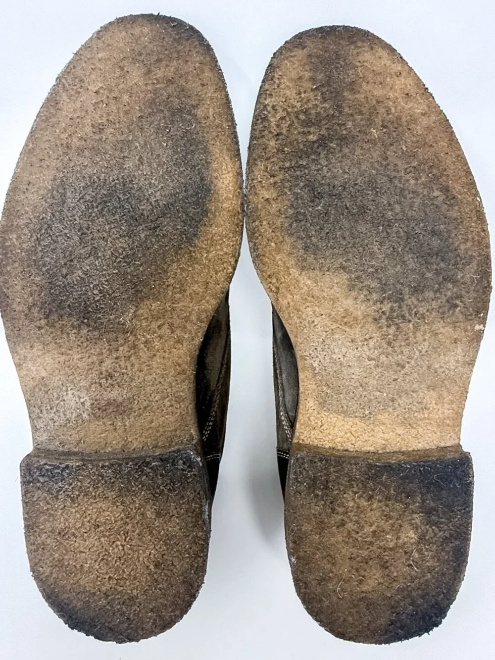 ECCO Suede Pebbled Leather Chukka Ankle Boots Men's 11.5 Brown Crepe Soles